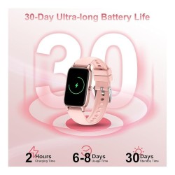 Smart Watch Montre Connectée Femme  1.57"- IOS et Android - Rose Doré - NEUVE
