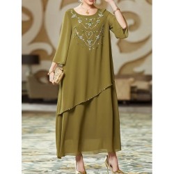Robe de soirée élégante Vert kaki