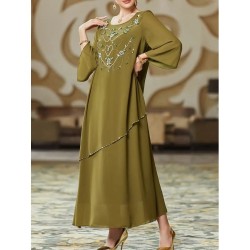 Robe de soirée élégante Vert kaki