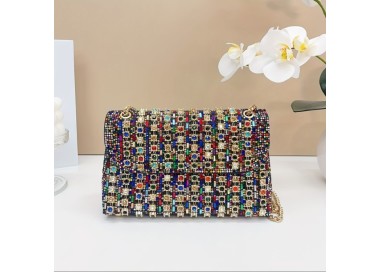 Sac a main perle multicolore