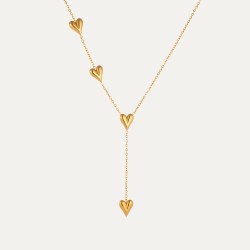 Collier pendentifs 4 cœurs
