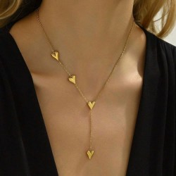 Collier pendentifs 4 cœurs