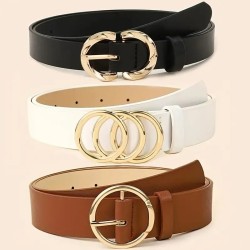 Lot de 3 Ceintures design Femme