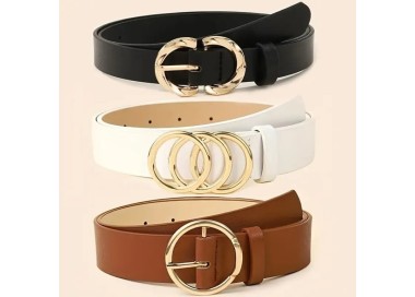 Lot de 3 Ceintures design Femme