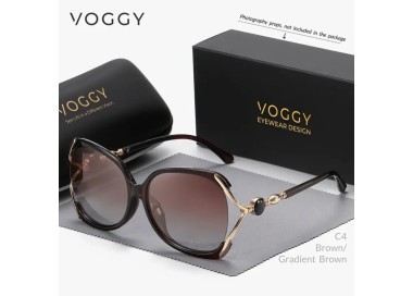 Lunettes de soleil Tendance MARRON et DORE