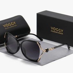Lunettes de soleil Tendance NOIR et DORE