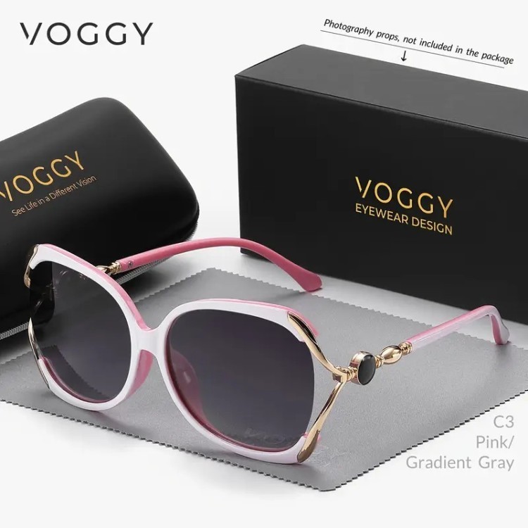 Lunettes de soleil Tendance ROSE et BLANC