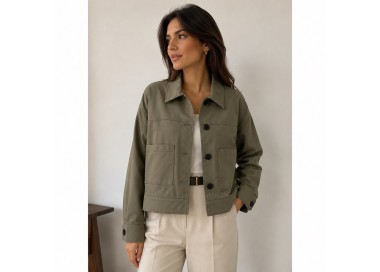 Veste Femme Chic Vert KAKI - Taille 36