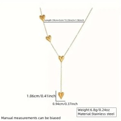 Collier pendentifs 4 cœurs