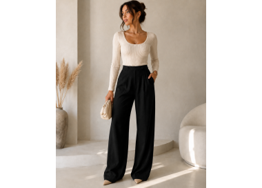 Pantalon Classique Femme - Noir