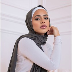 Foulard Coton Gris