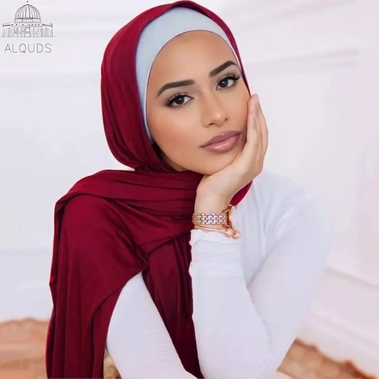 Foulard Coton _Rouge Bordeaux