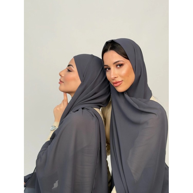 Foulard Chiffon _ Gris