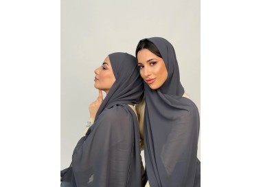 Foulard Chiffon _ Gris