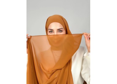 Foulard chiffon_ Caramel