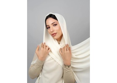 Foulard Chiffon _ Blanc