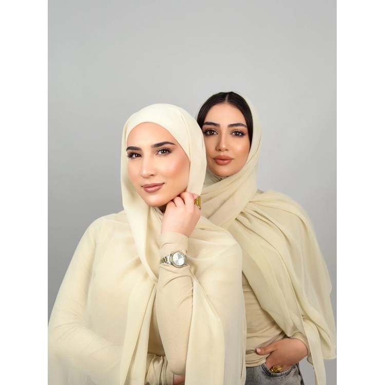 Foulard Chiffon _ Ecru