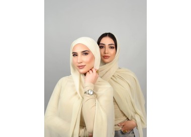 Foulard Chiffon _ Ecru