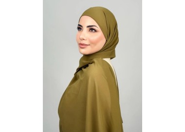 Foulard Chiffon _ Vert Olive