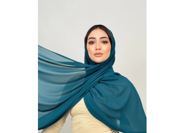Foulard Chiffon _ Turquoise