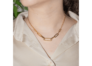 Collier Maillon XL en Acier Inoxydable