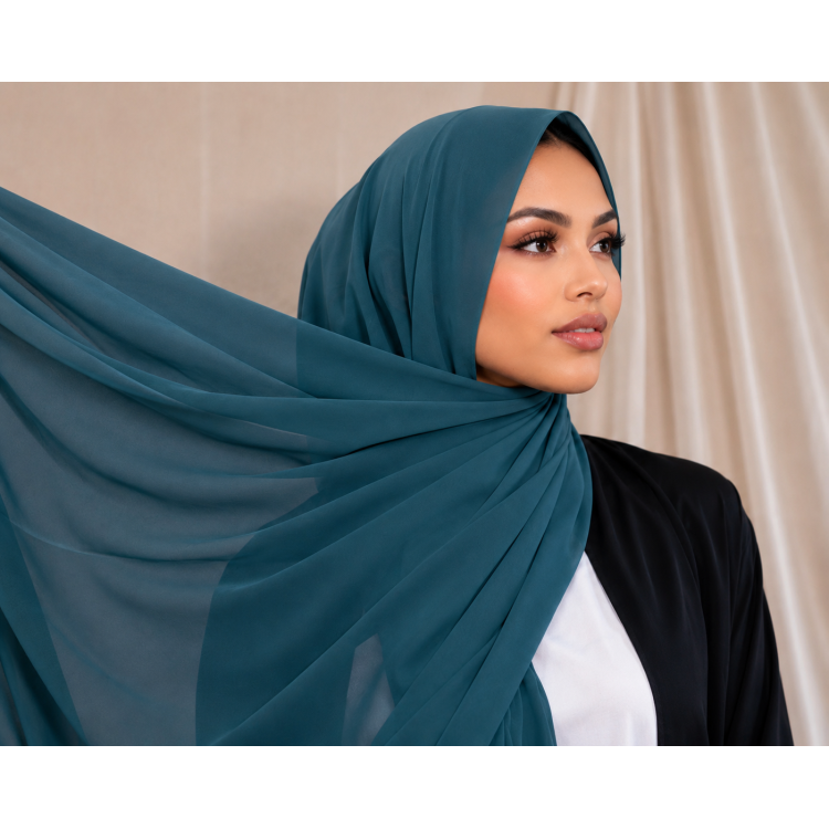 Foulard Chiffon _ Turquoise