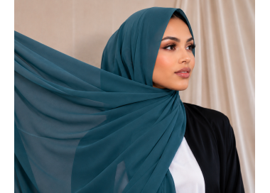 Foulard Chiffon _ Turquoise