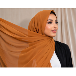 Foulard chiffon_ Caramel