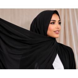 Foulard Chiffon _ Noir