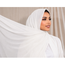 Foulard Chiffon _ Blanc