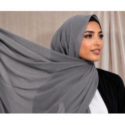 Foulard Chiffon _ Gris