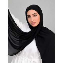 Foulard Chiffon _ Noir
