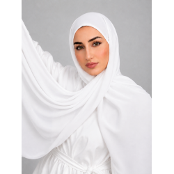 Foulard Chiffon _ Blanc