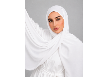 Foulard Chiffon _ Blanc