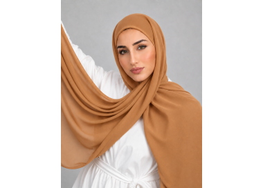 Foulard Chiffon _ Caramel