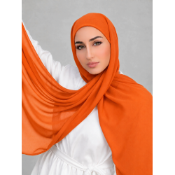 Foulard chiffon _ Orangé