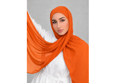 Foulard chiffon _ Orangé