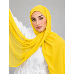 Foulard chiffon_ Jaune