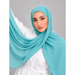 Foulard Chiffon _ Turquoise