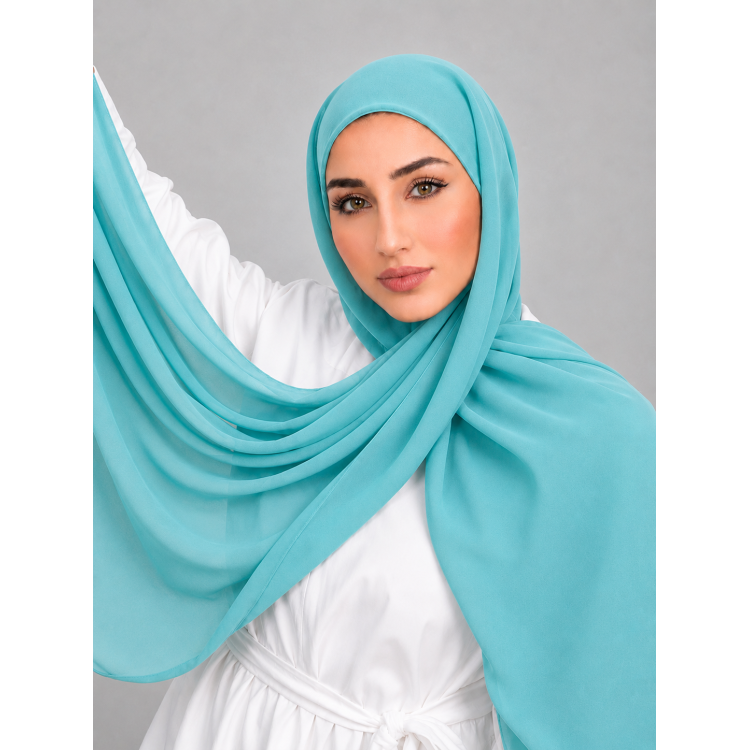 Foulard Chiffon _ Turquoise