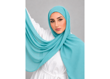 Foulard Chiffon _ Turquoise