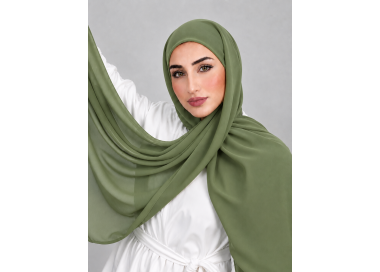 Foulard chiffon_ vert Pastel