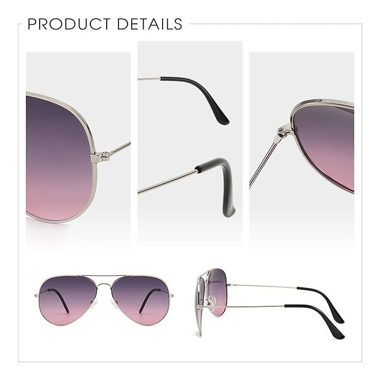 Lunette de soleil Femme et  Homme, Anti UV Lunette de Soleil Polarisante avec Verres