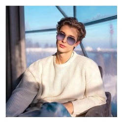 Lunette de soleil  Femme et  Homme, Anti UV Lunette de Soleil Polarisante avec Verres Teint